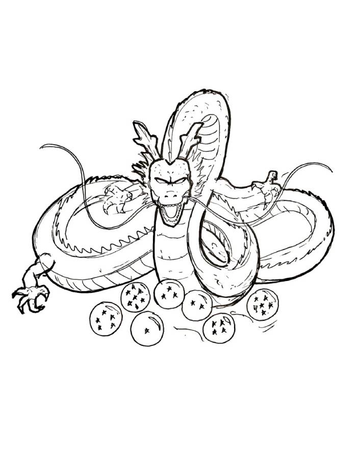 Shenron From Dragon Ball Z Coloring Page