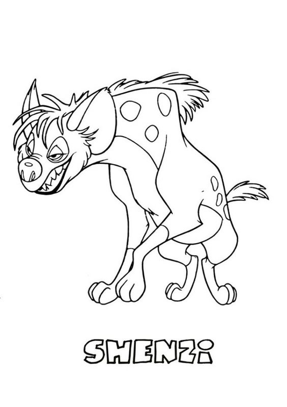 Shenzi Coloring Page