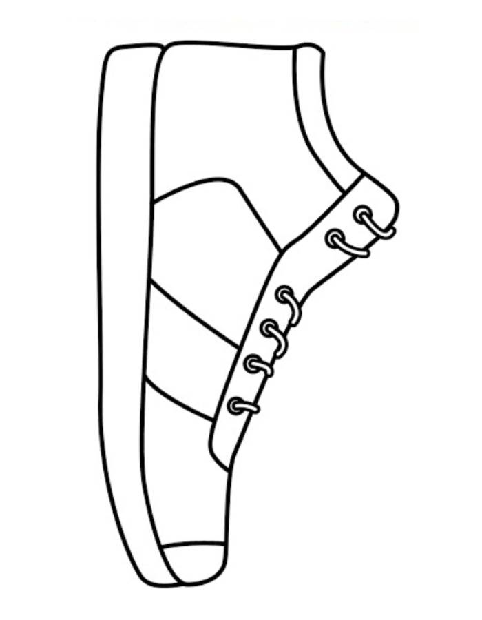 Shoe Coloring Pages Free Printable PDF 