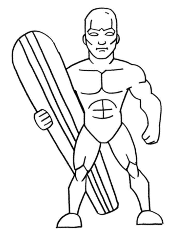 Silver Surfer Coloring Page