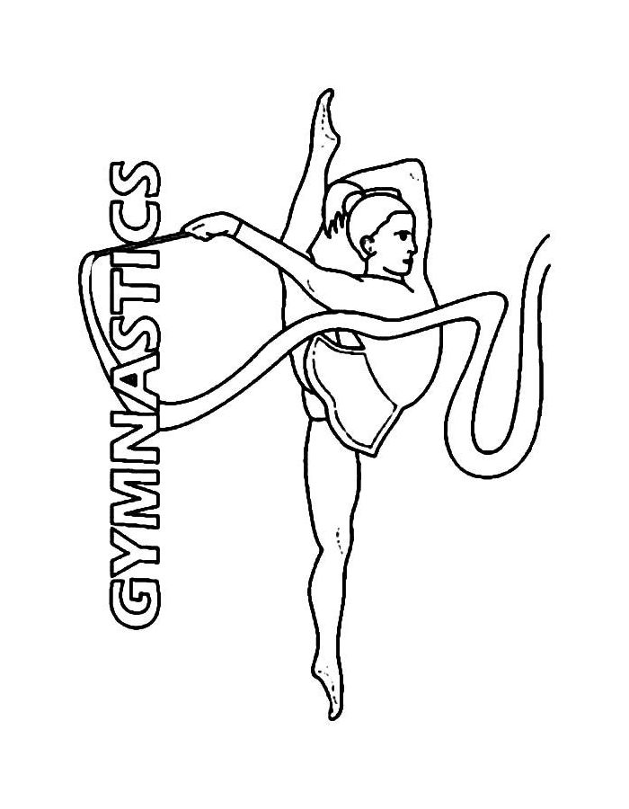 Simone Biles Coloring Page