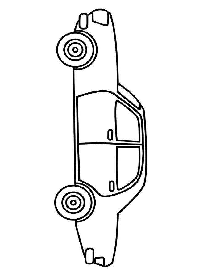 Simple And Easy Car Drawing Simple And Easy Car Drawing Coloring Page