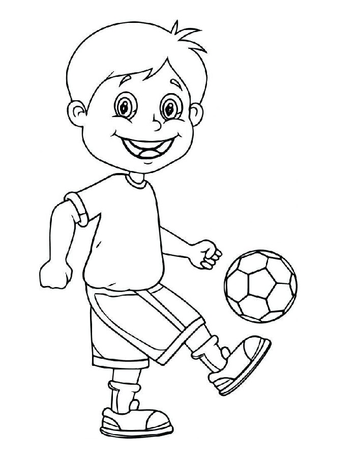 Simple Football Player Outline