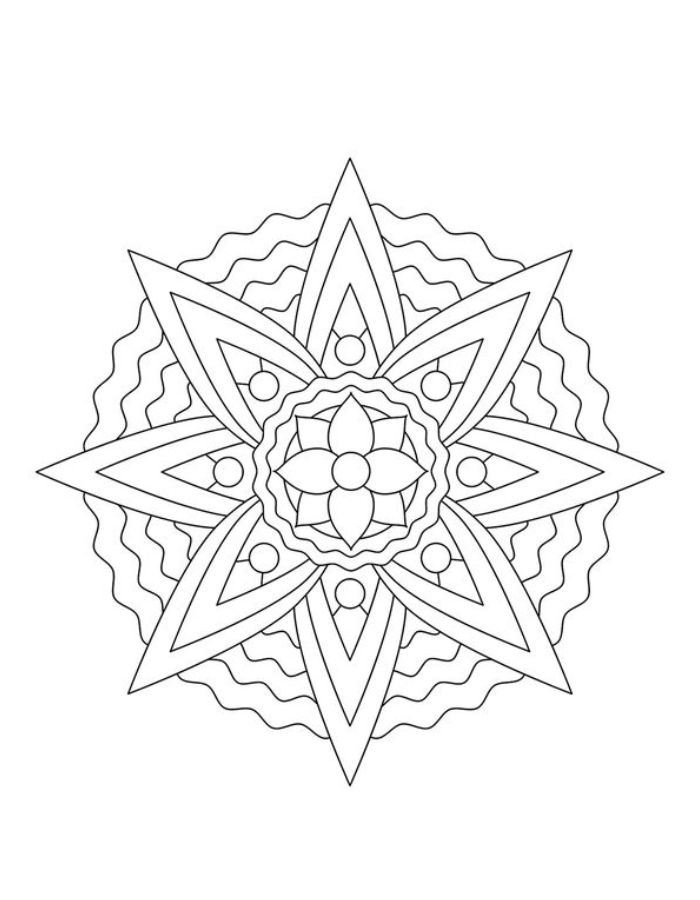 Geometric Coloring Pages (Free Printable PDF)