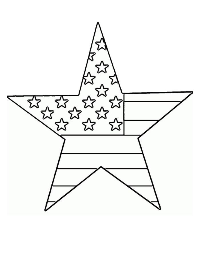 Simple Patriotic Outline