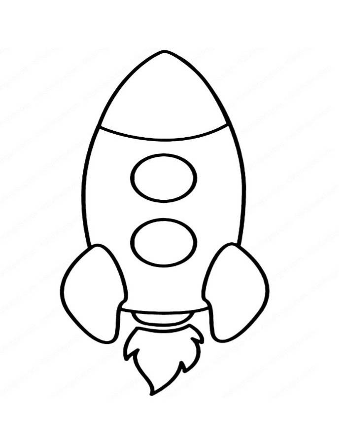 Simple Rocket Drawing