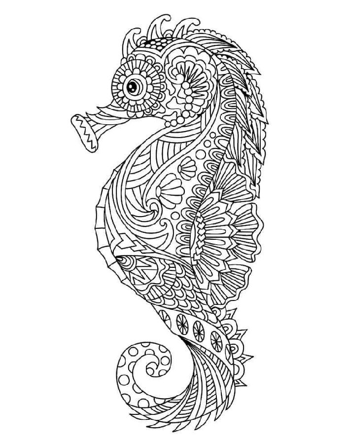 Simple Zentangle Coloring Page