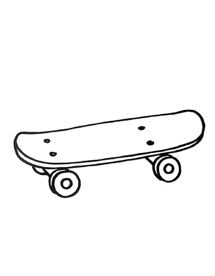 Skateboard Drawing