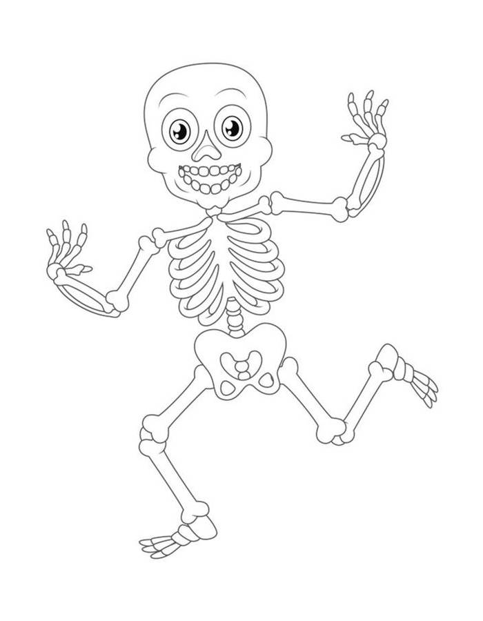 Skeleton  coloring page