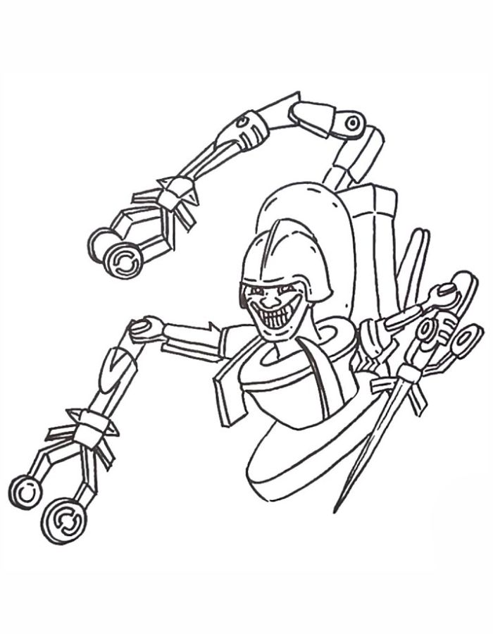 Skibidi Toilet Astro Toilet Coloring Page