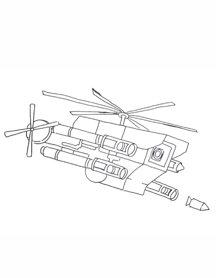 Skibidi Toilet Cameraman Helicopter Coloring Page