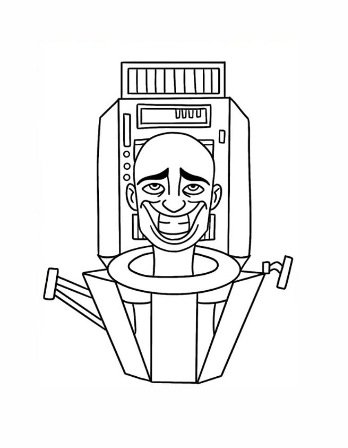 Skibidi Toilet Coloring Pages (Free Printable PDF)