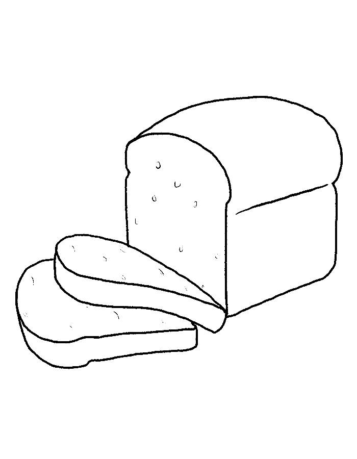 Slice Of Bread Coloring Page