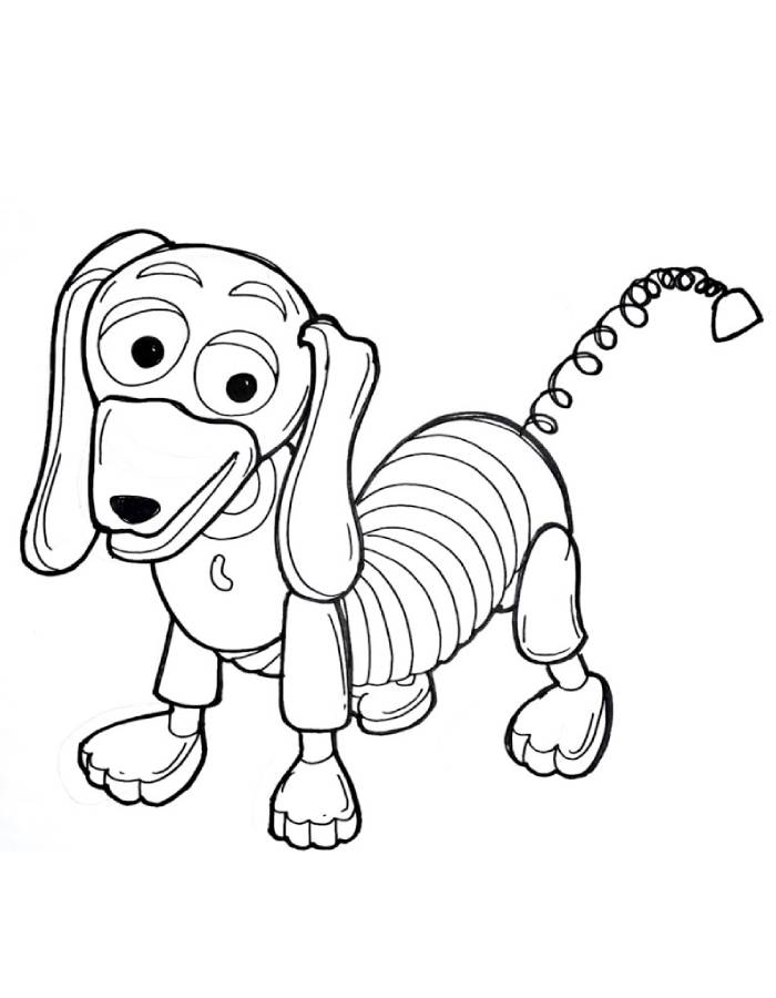 Slinky Dog Coloring Page