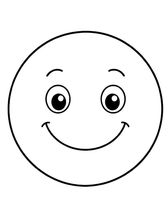 Smiley Face Coloring Page