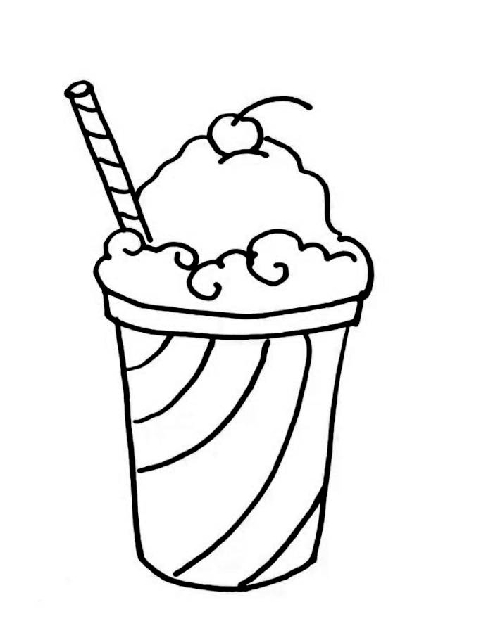 Smoothie Coloring Page