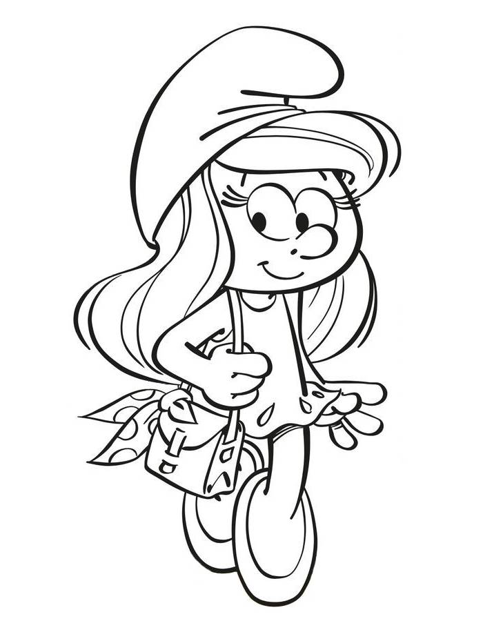 Smurfette With Her Purse