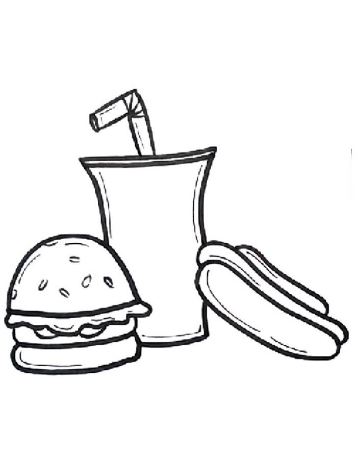 Snacks Coloring Pages