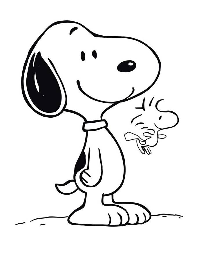 Snoopy Thanksgiving Coloring Page Free Printable PDF 