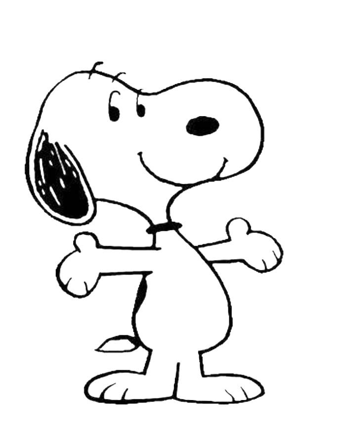 snoopy pictures to color