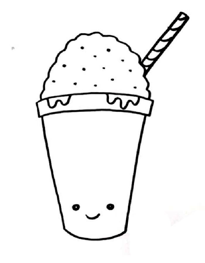 Snow Cone Coloring Page