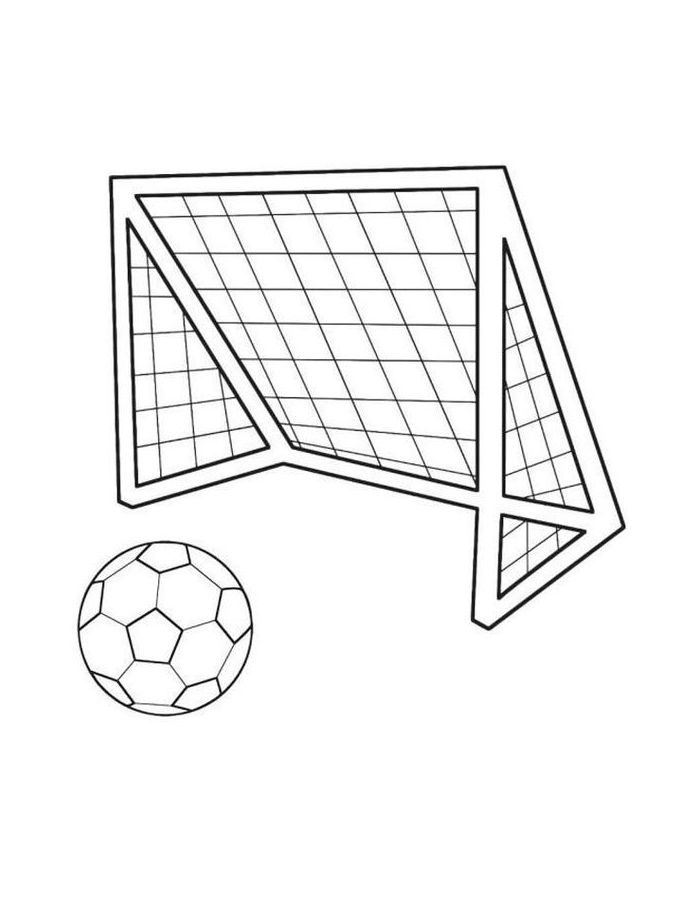 Soccer Field Coloring Page