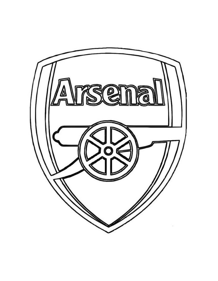 Soccer Logo Coloring Page