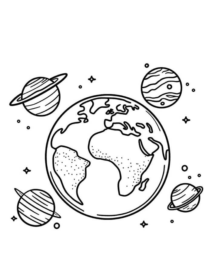 solar system color sheet