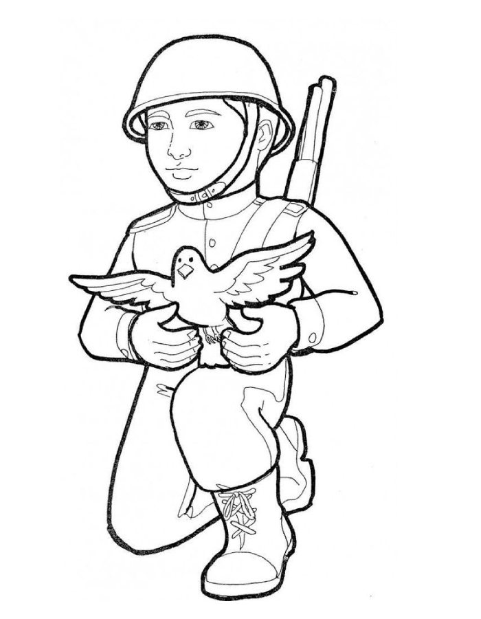 Soldier Art For Kids Coloring Page