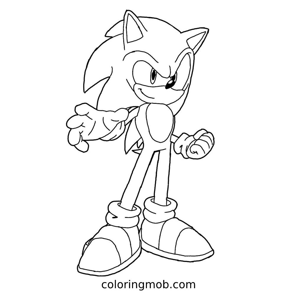 Sonic The Hedgehog Coloring Pages - Free Printable Sheets