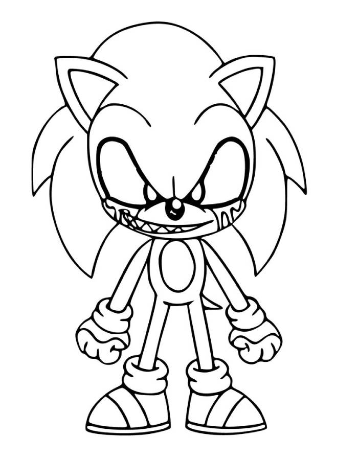 Sonic Exe  coloring page