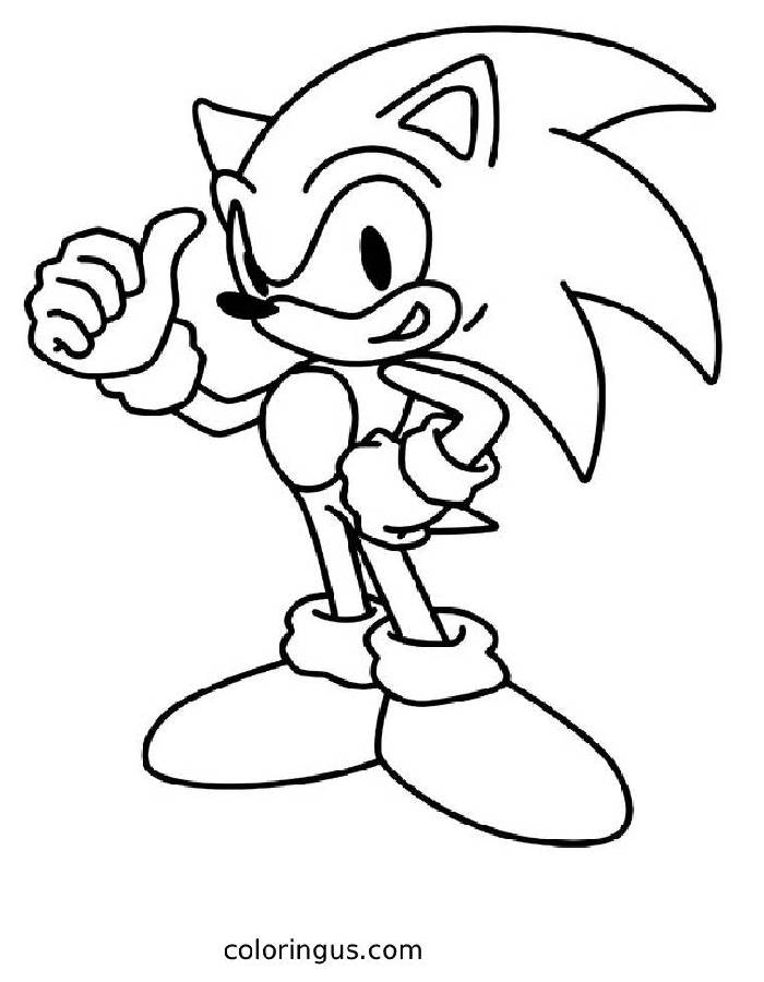Sonic The Hedgehog Coloring Pages