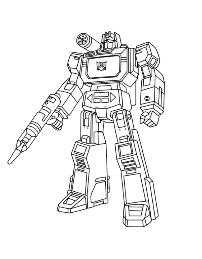 Soundwave Coloring Page