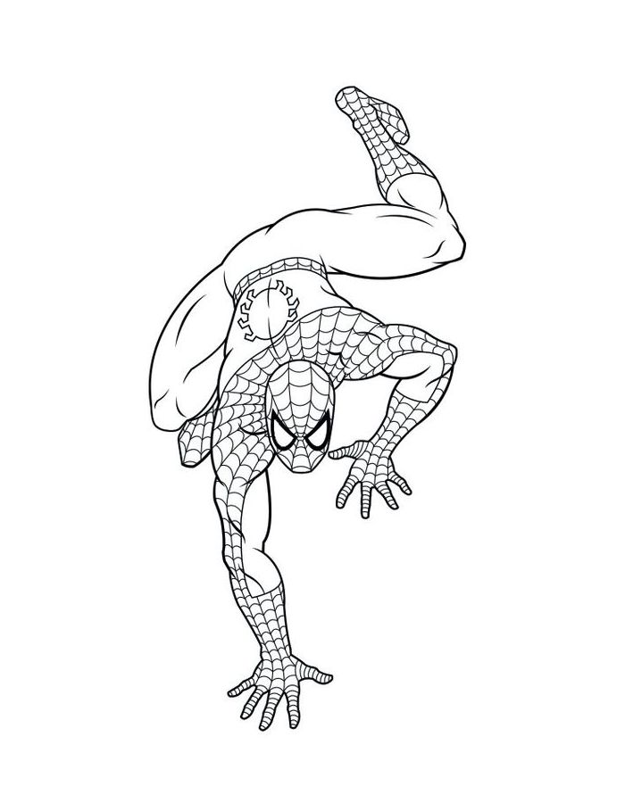 Spider Man Downloadable Spider Man Downloadable Coloring Page