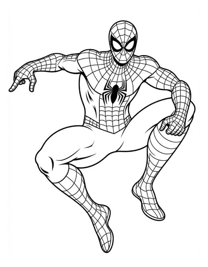 Spider Man No Way Home Simple Outline