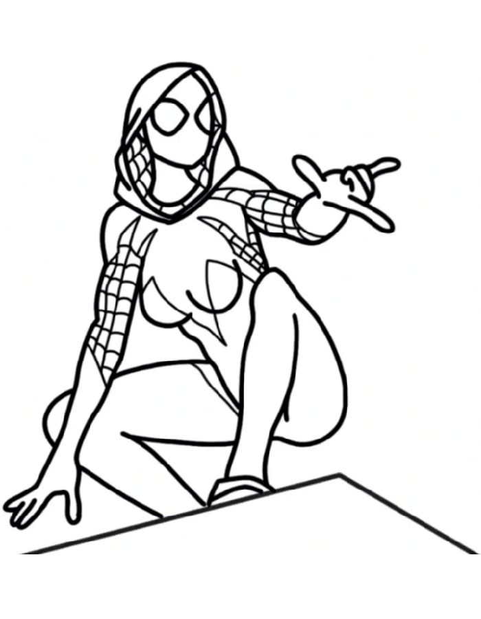 Spider Woman Spider Woman Coloring Page