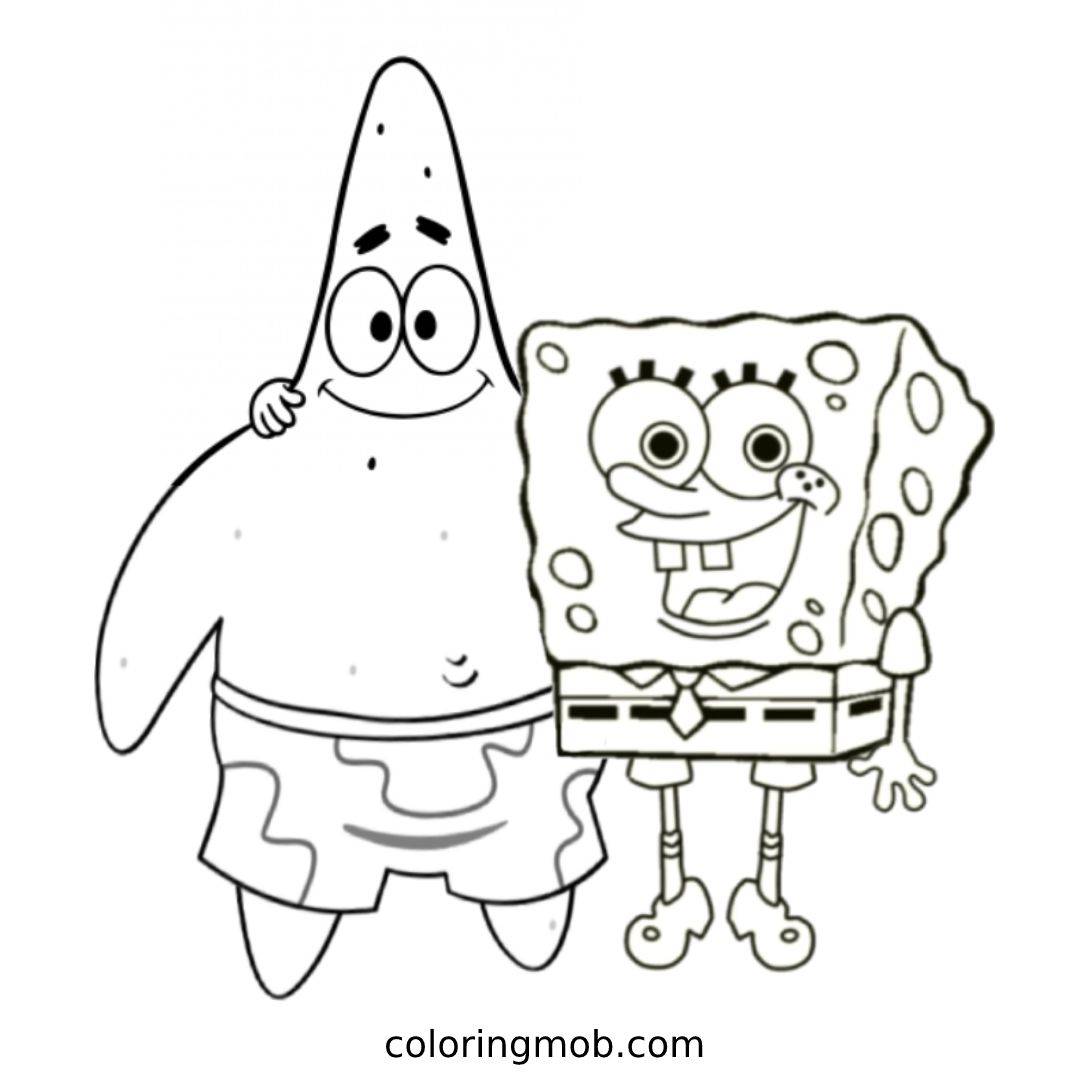 Spongebob Coloring Pages Free Printable PDF All For One Spongebob Coloring Pages Free Printable PDF All For One