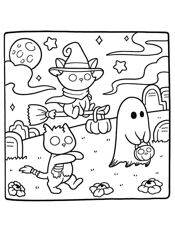 Spooky Season Coloring Page