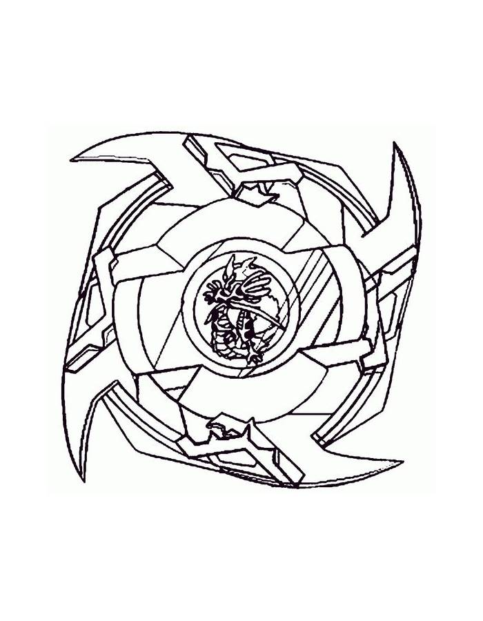 Spryzen Beyblade Coloring Page