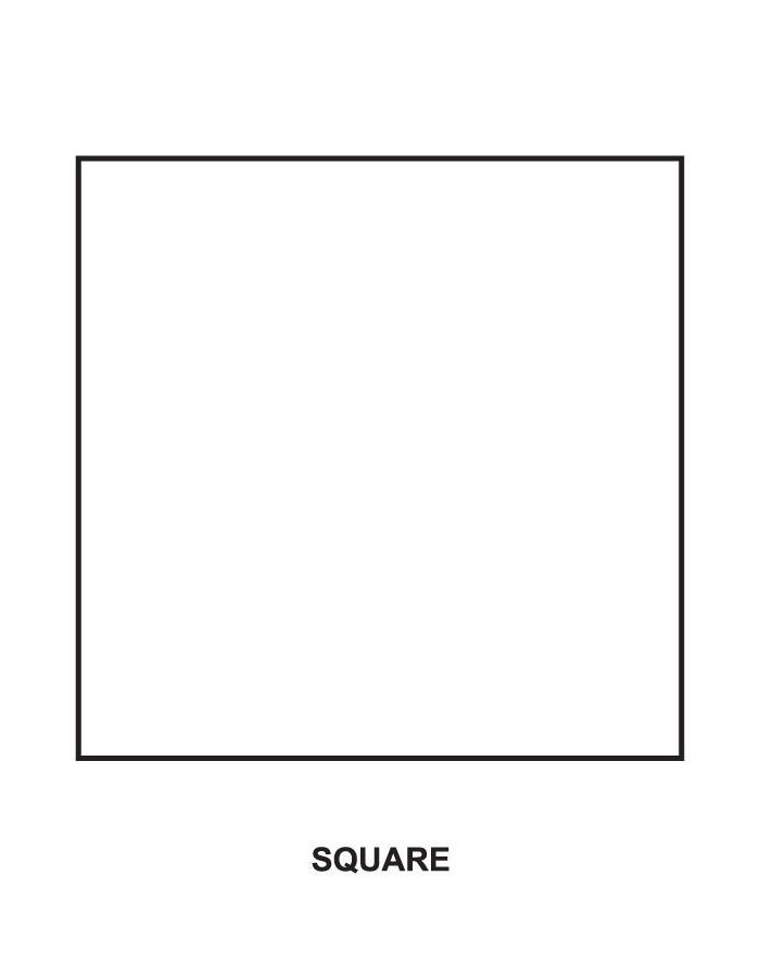 Square Shape Coloring Page