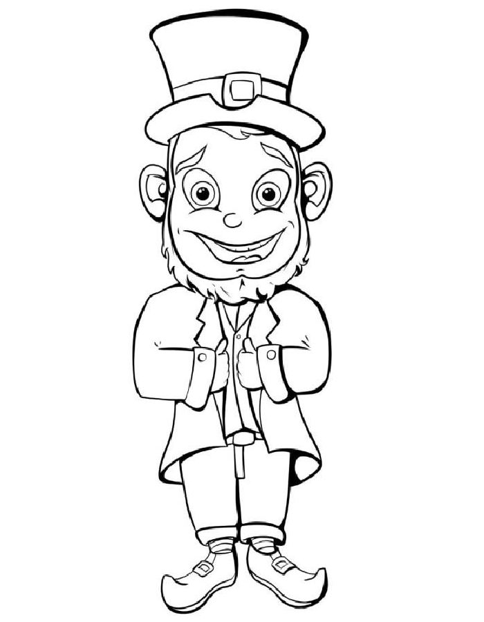St. Patrick's day coloring page