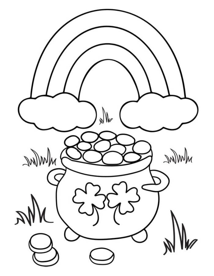 St. Patrick's day  coloring page