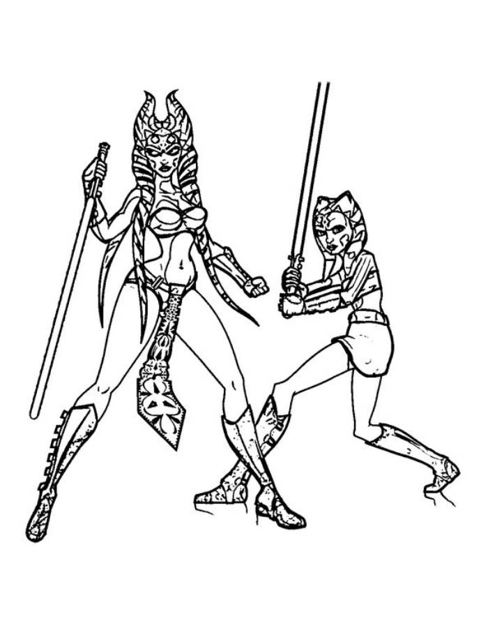 Star Wars The Clone Wars Coloring Page