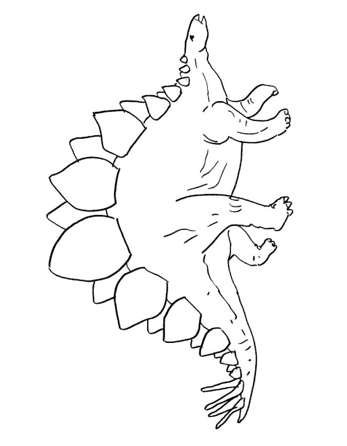 Stegosaurus  coloring page