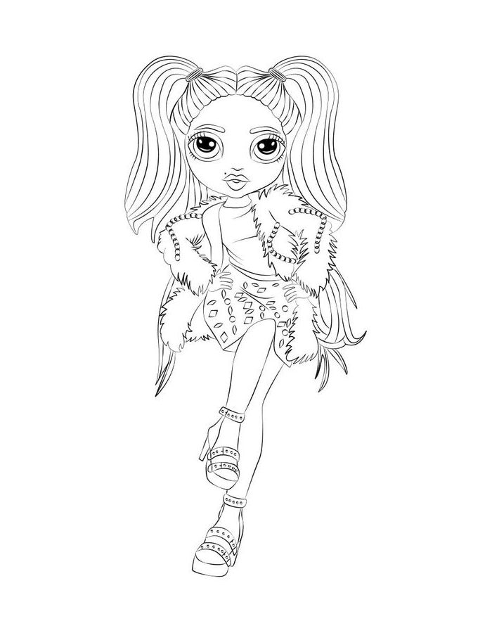 Stella Monroe Rainbow High Coloring Page