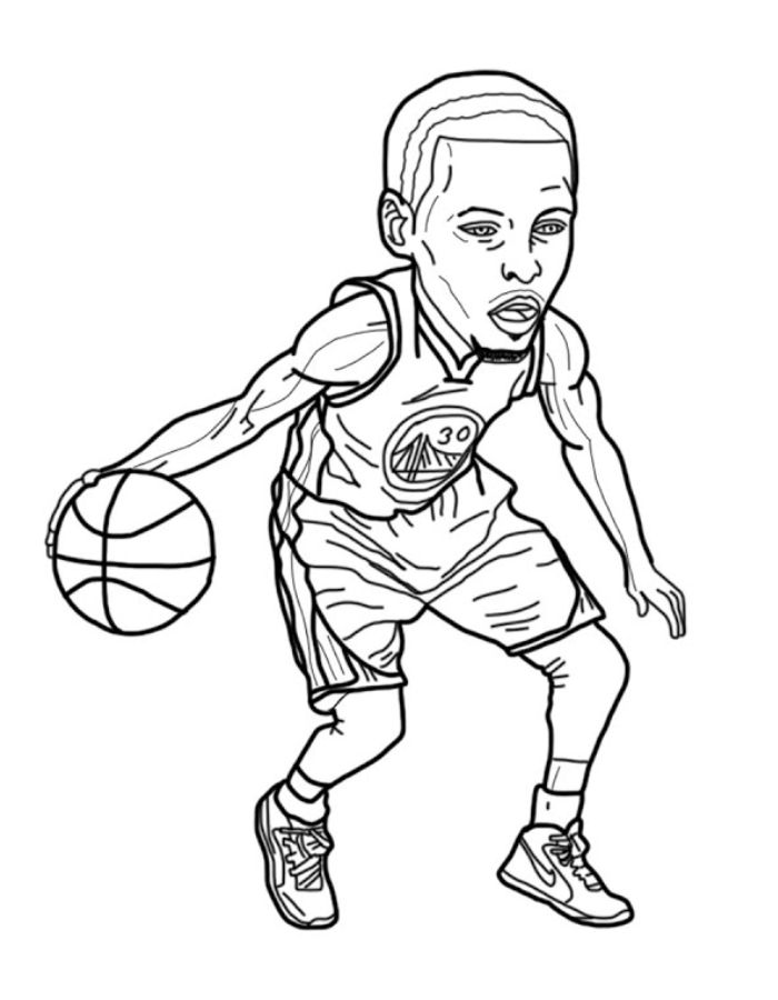 Stephen Curry  coloring page