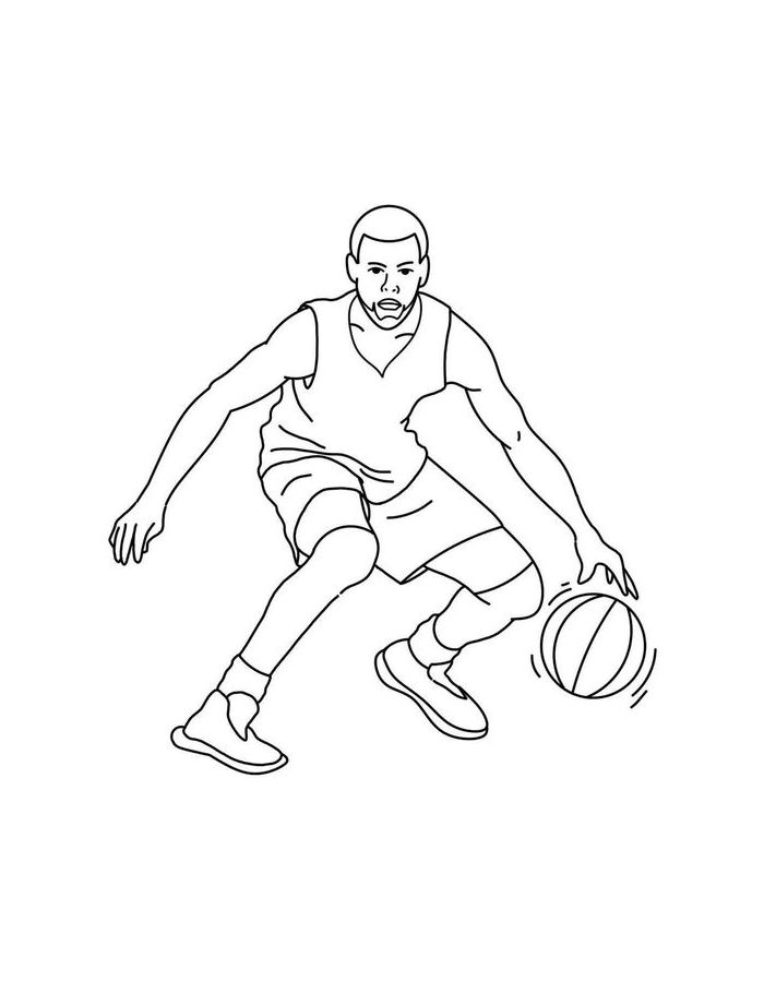 Stephen Curry Pdf For Kids Coloring Page