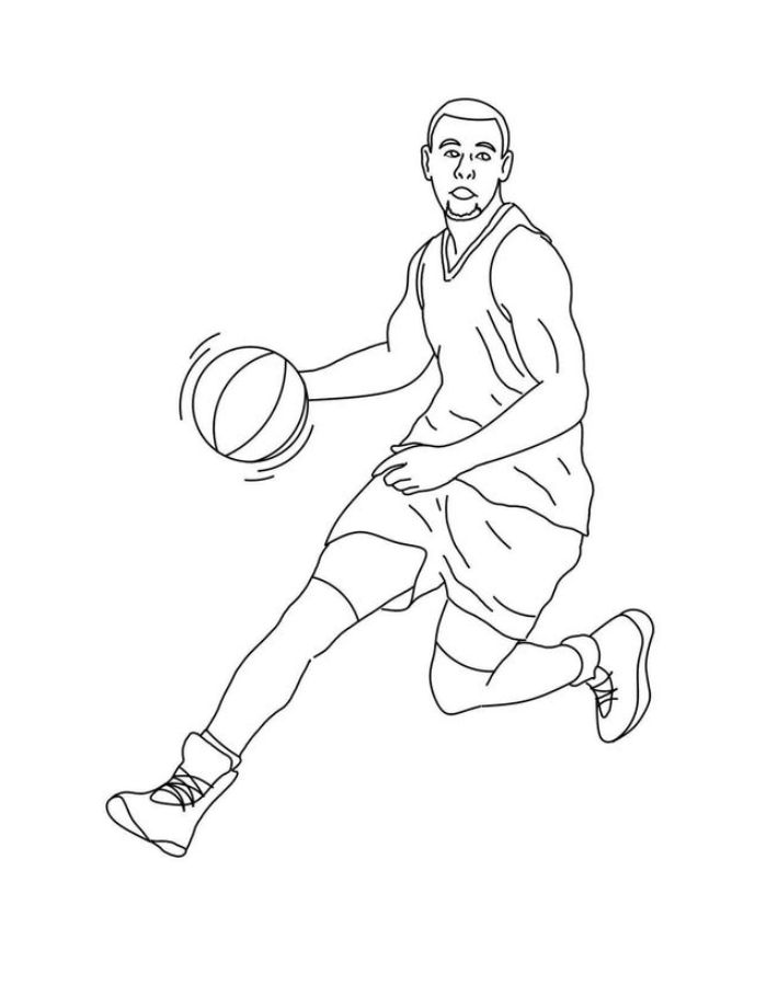 Stephen Curry Pictures Coloring Page