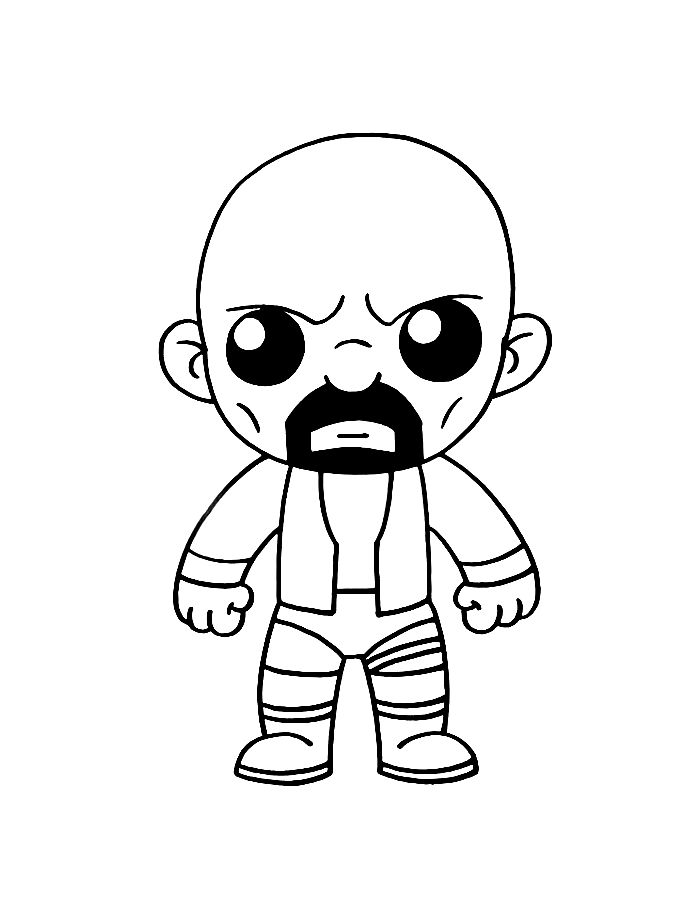 Stone Cold Steve Austin Wwe Coloring Page