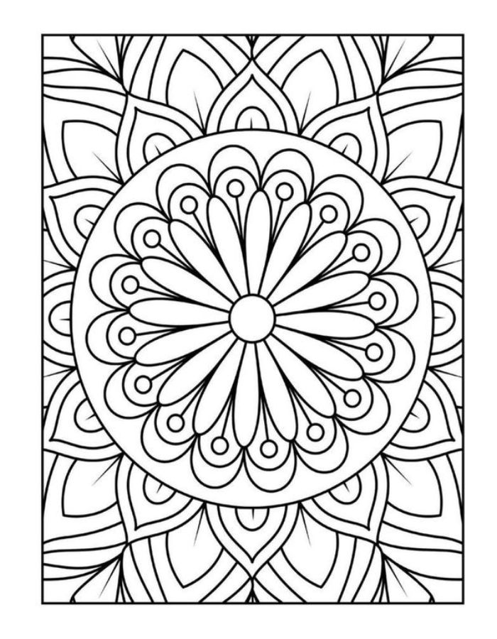 Stress Free Coloring Page